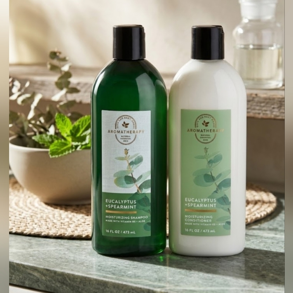 Set Shampoo + Conditioner. Bath & Body Works Aromatherapy Eucalyptus Spearmint 2